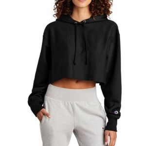 Champion Cropped Pullover Hoodie